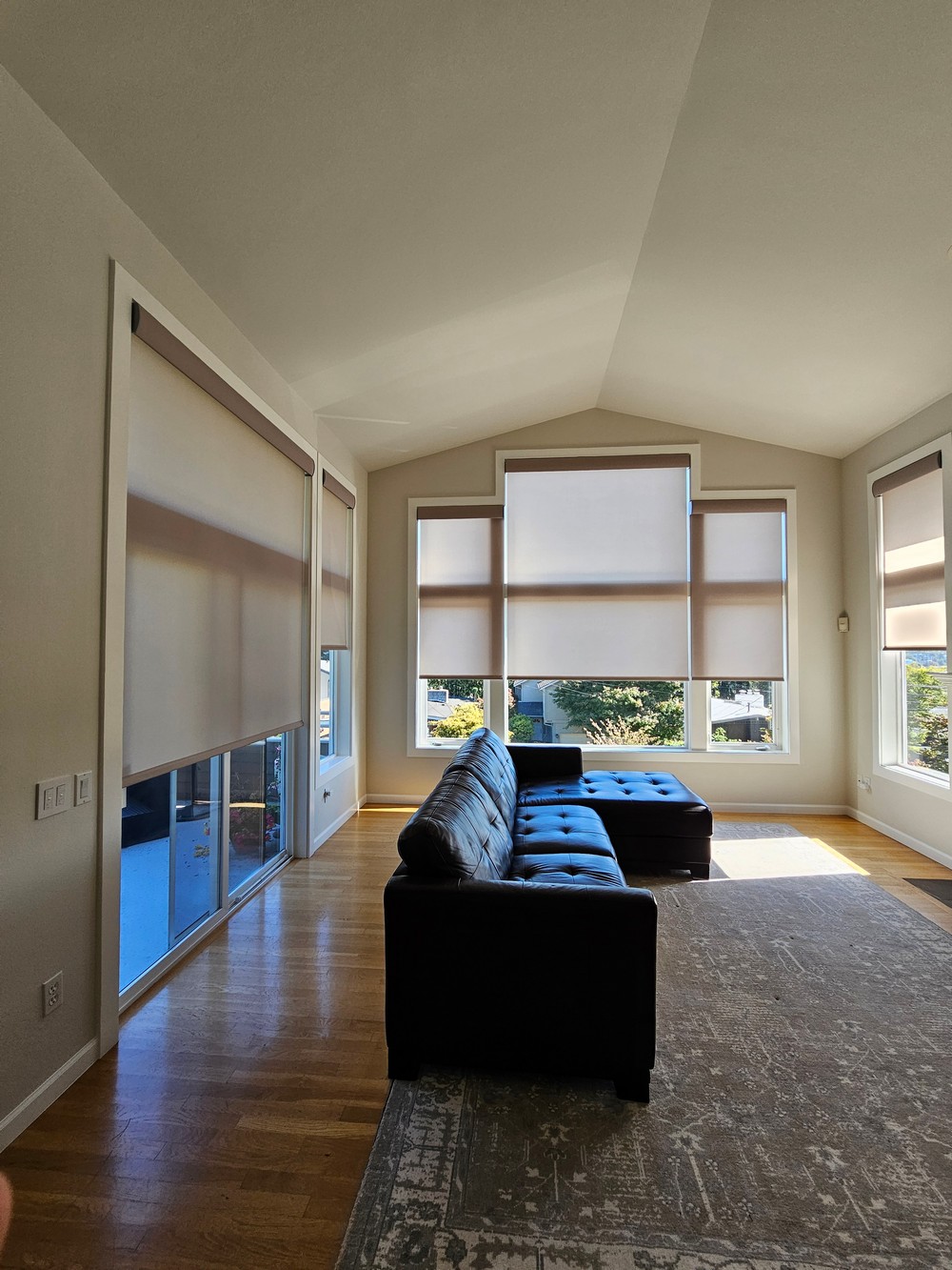 Amazing Lutron Triathlon Motorized Roller Shades on 25th Ave W in Seattle, WA Image