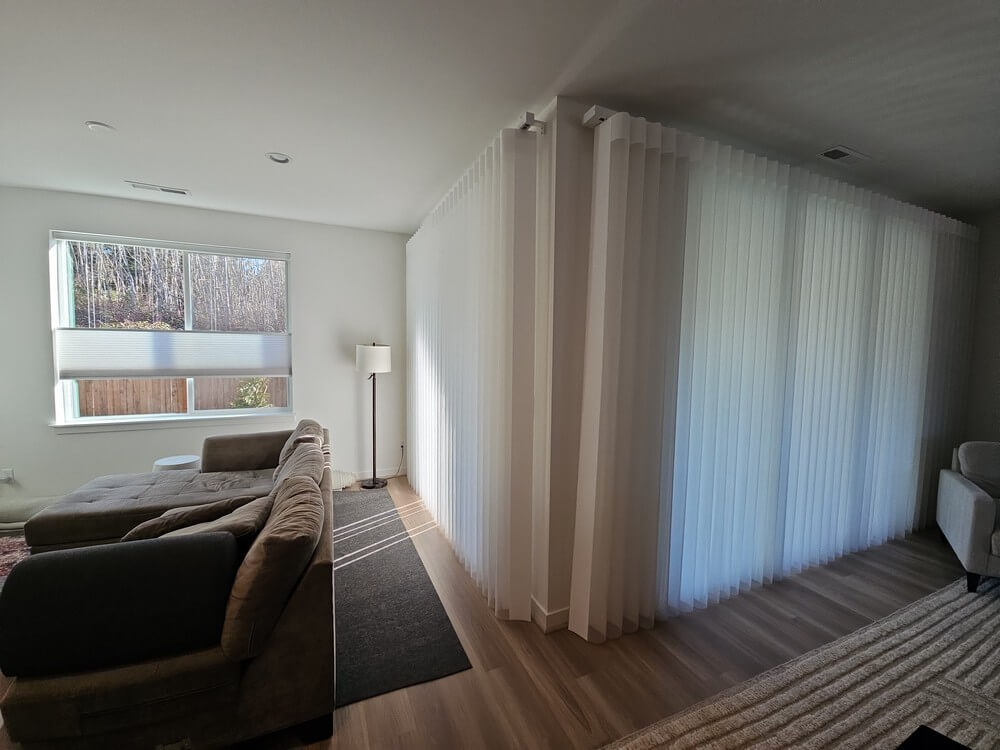 Exemplary Norman SmartDrape and Honeycomb Shades on 274th Pl NE in Duvall, WA Image